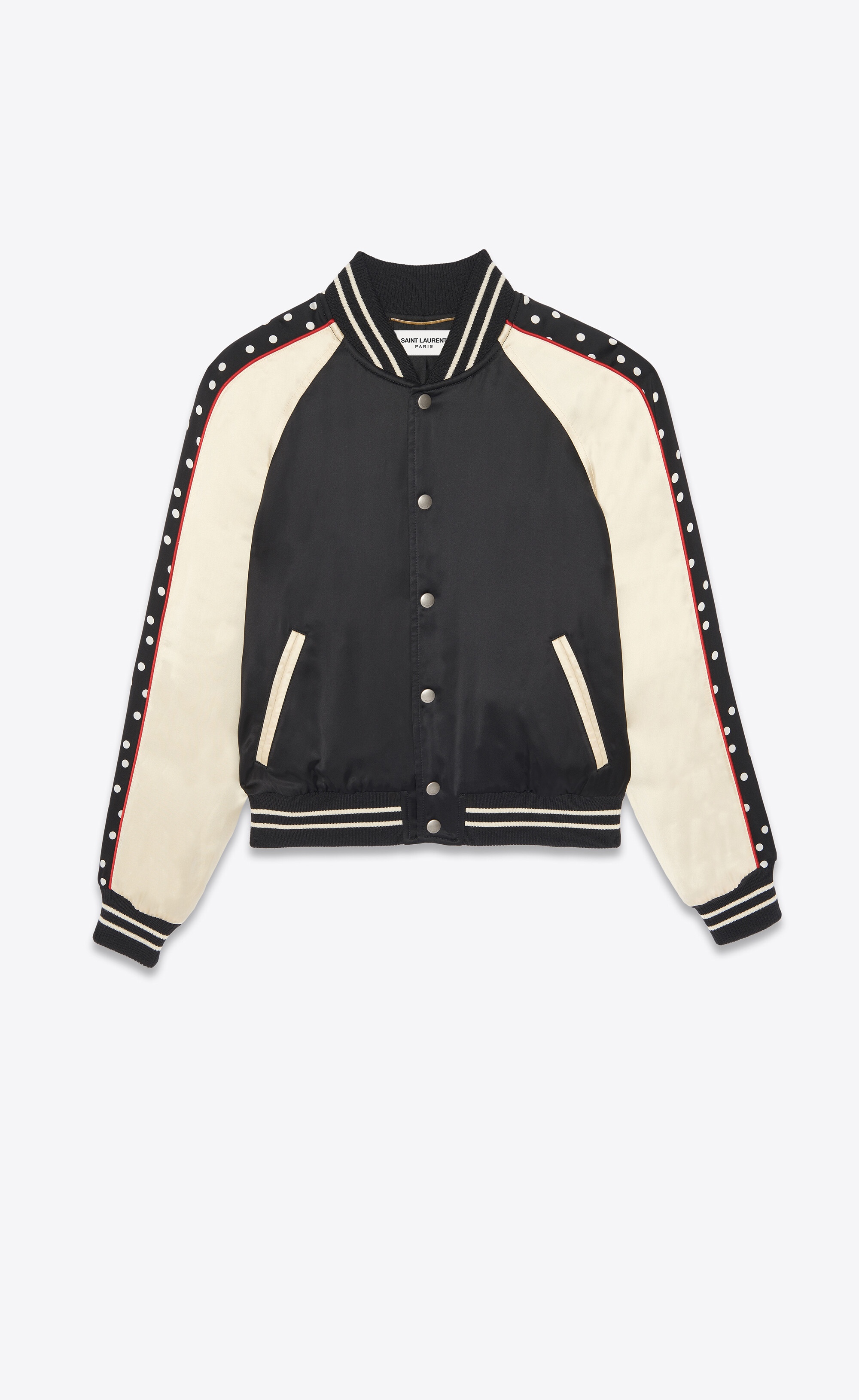 サンローラン Saint Laurent Satin Teddy Jacket Saint Laurent Men's Satin Teddy Jacket | Neiman Marcus