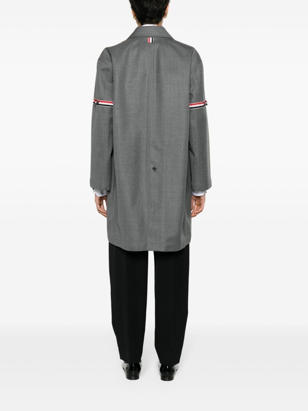 RWB-stripe twill coat - 4