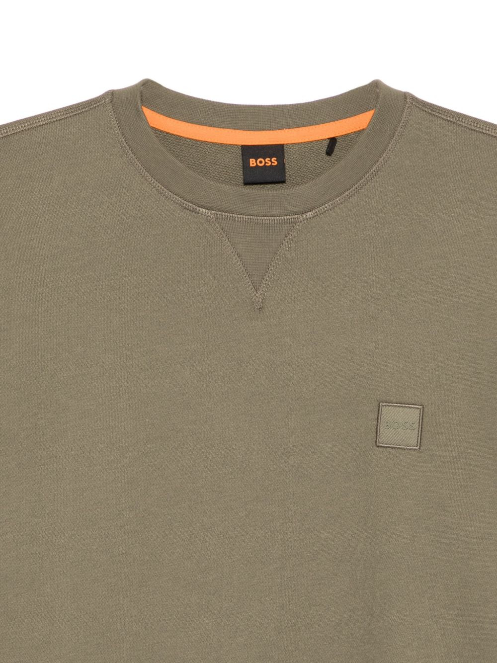 logo-patch crew-neck sweater - 3