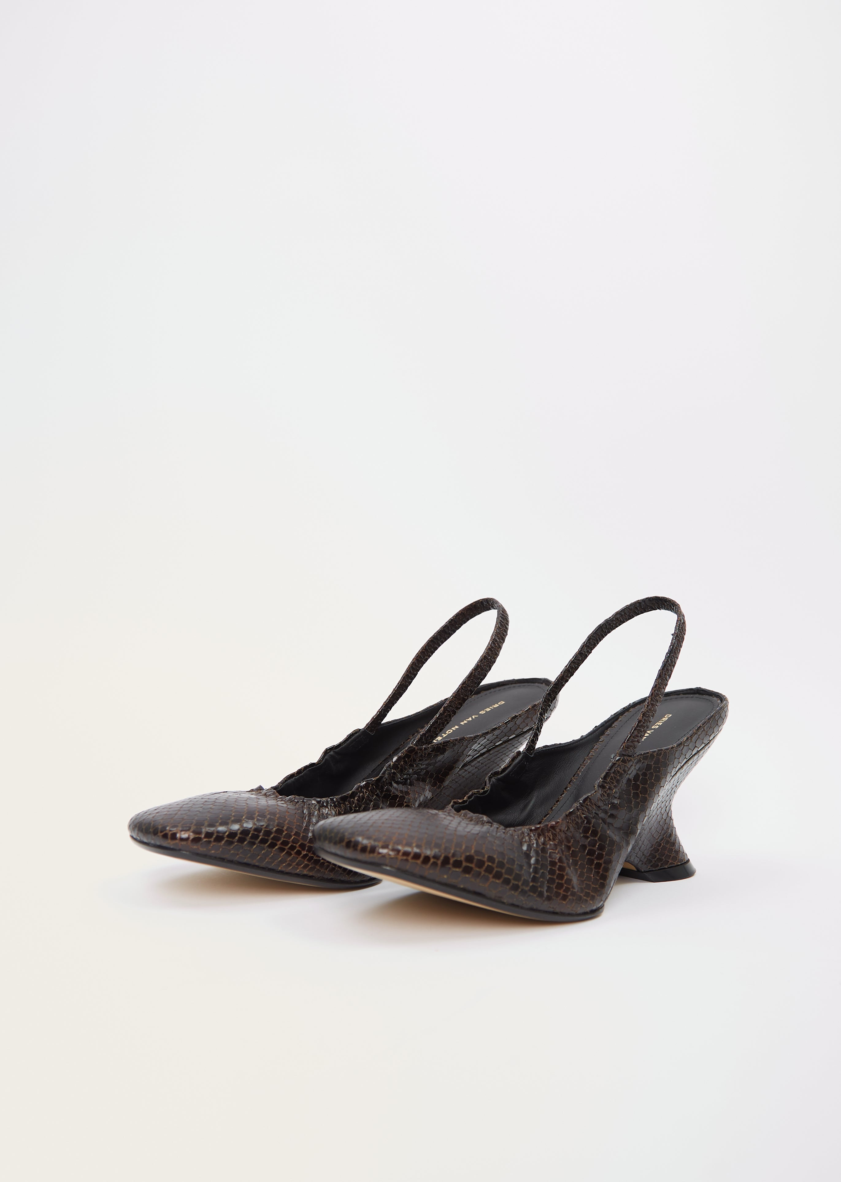 Leather Slingback Heel - 2