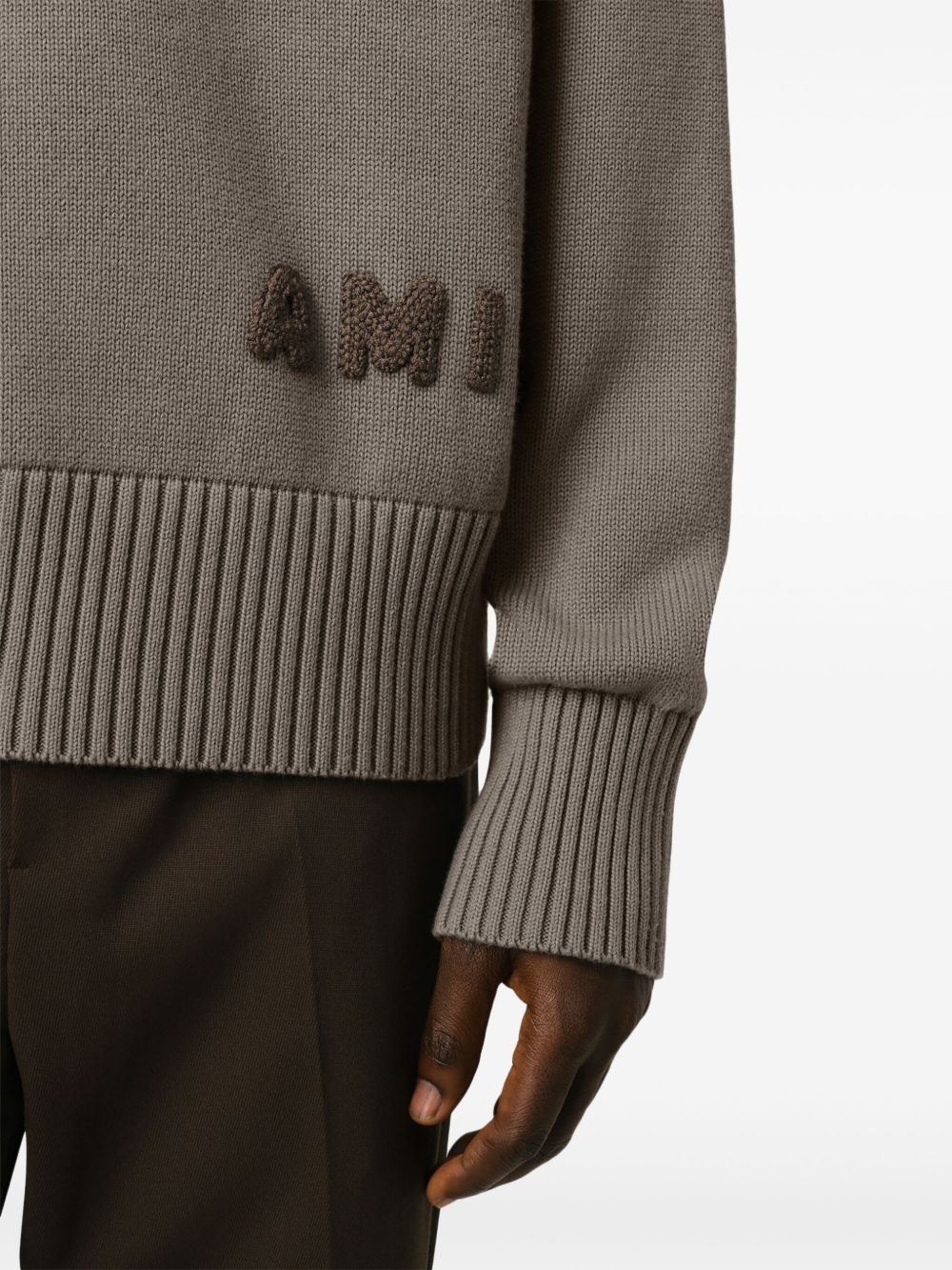 logo-embroidered jumper - 6