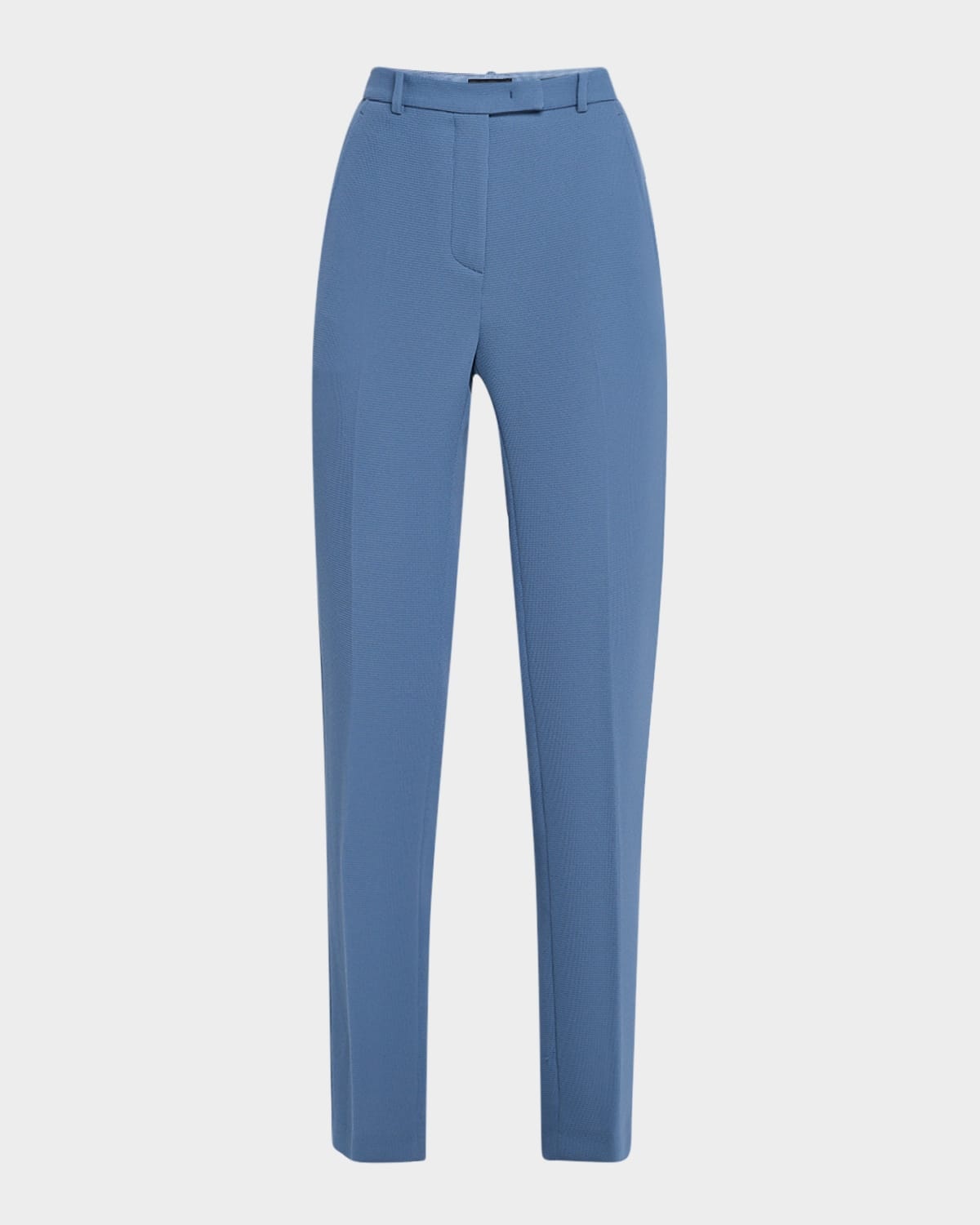 Cropped Slim-Fit Pique Trousers - 1