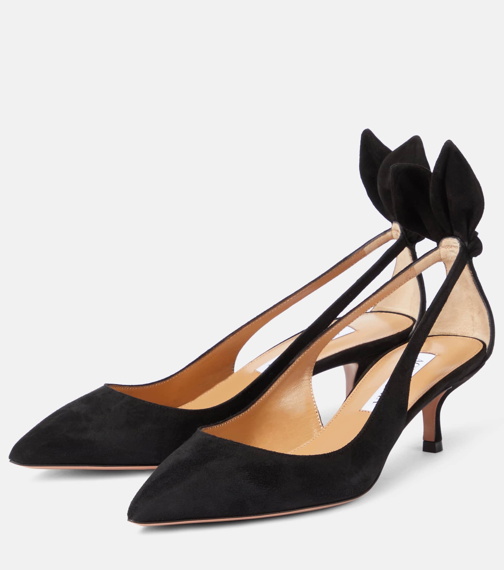 Bow Tie 50 suede pumps - 5