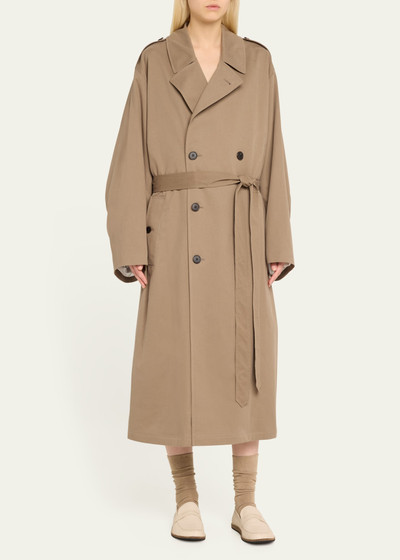 The Row Montrose Belted Cashmere-Blend Trench Coat outlook