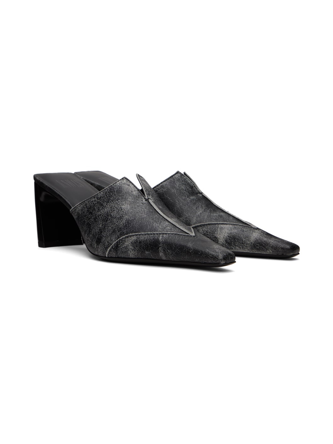 SSENSE Exclusive Black Serpent Mules - 4