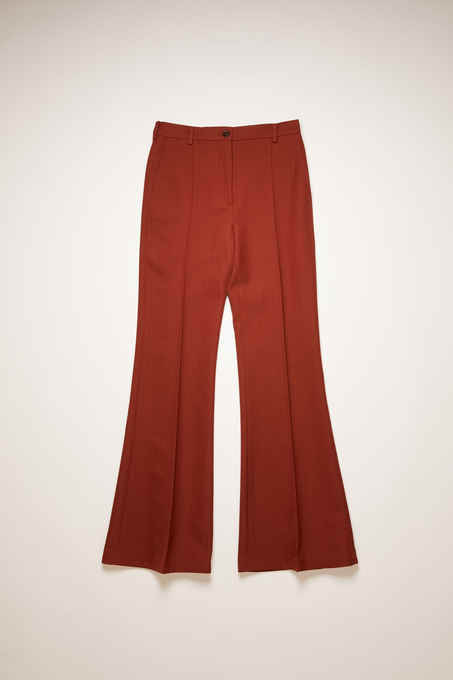 Flared trousers rust brown - 5