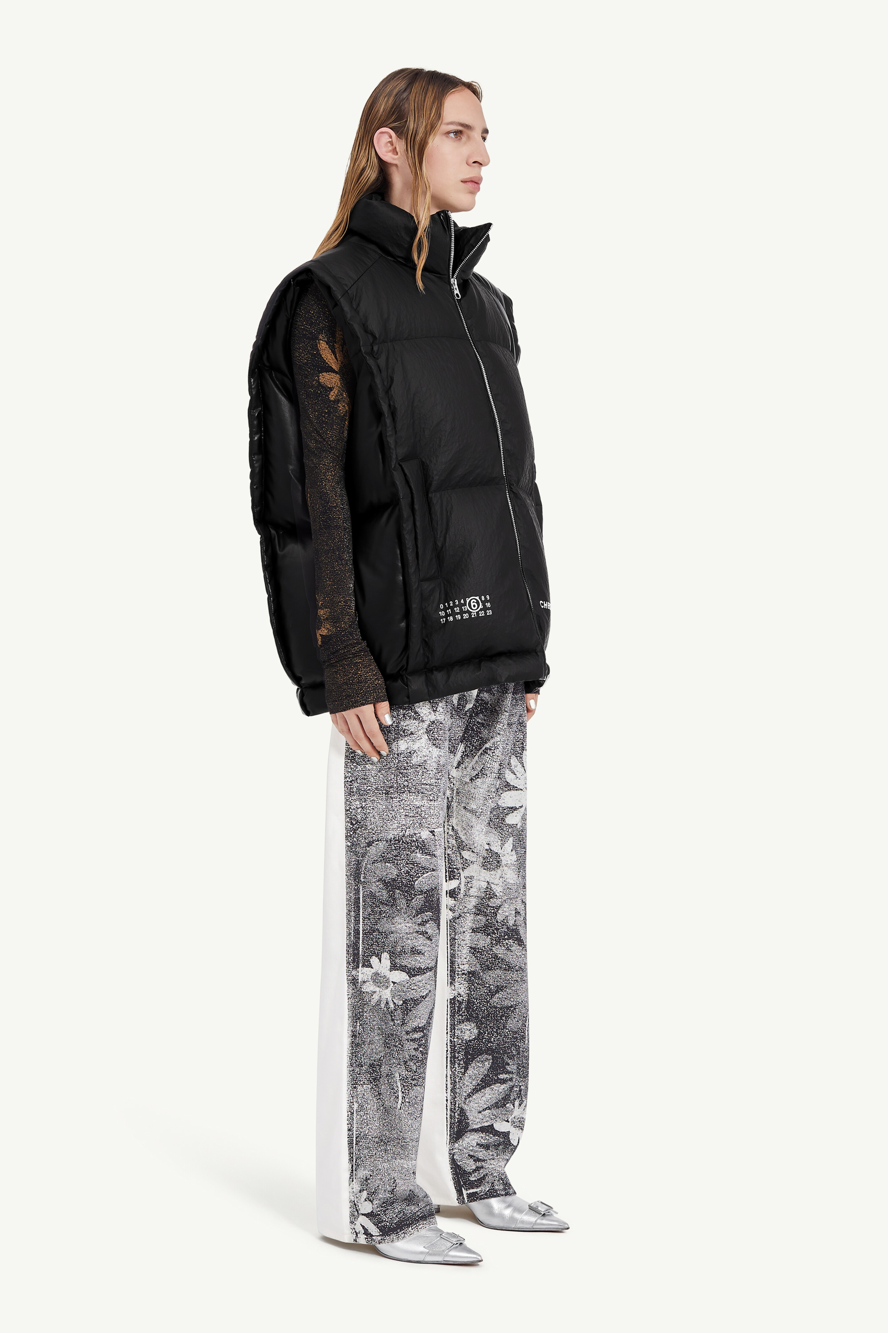 MM6 x Chen Peng Puffer gilet - 3
