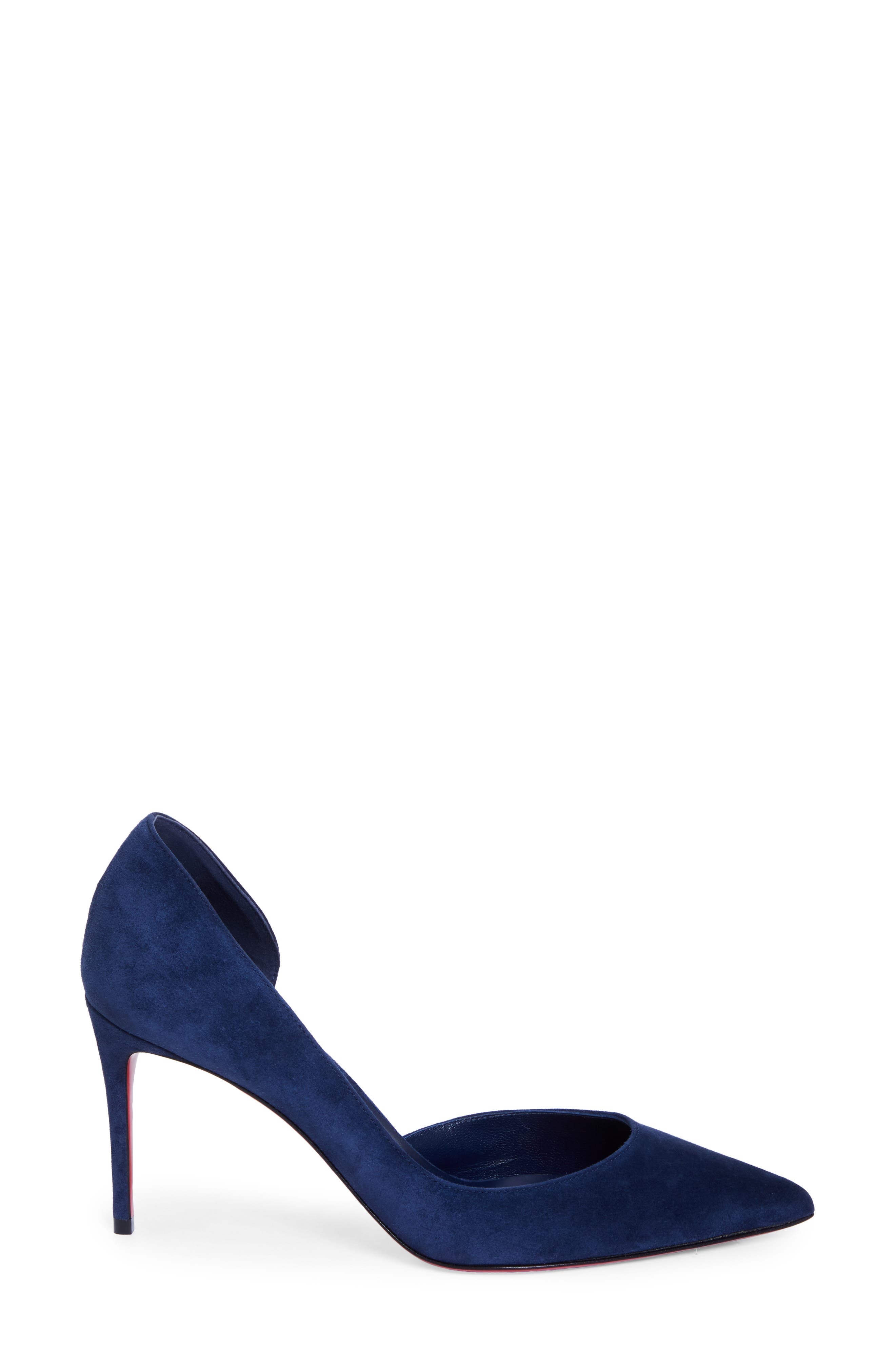 Christian Louboutin Iriza Pointed Toe Half d'Orsay Pump in Zaffiro/Lin Zaffiro at Nordstrom - 3