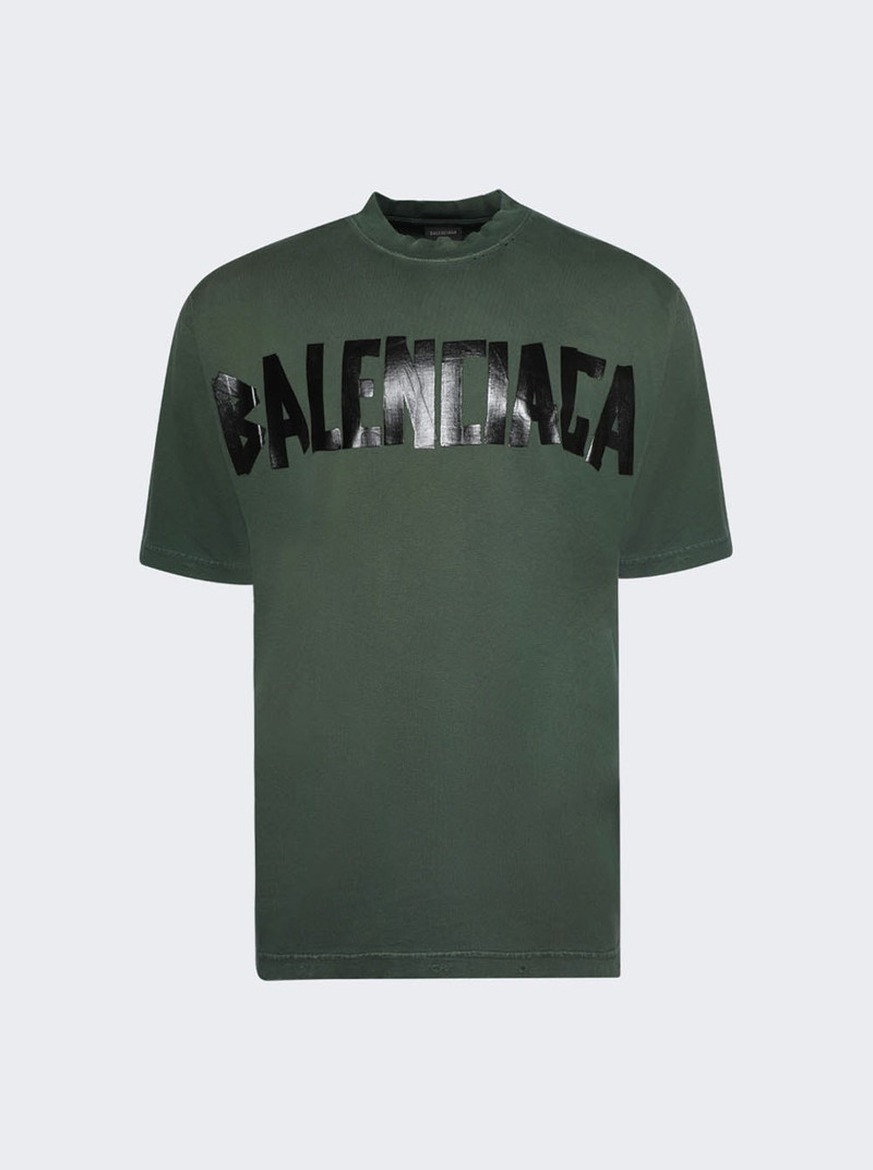 Tape Type cotton T-shirt - 1