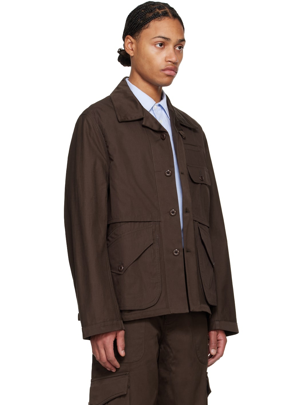 Brown Kenzo Paris Workwear Reversible Jacket - 2