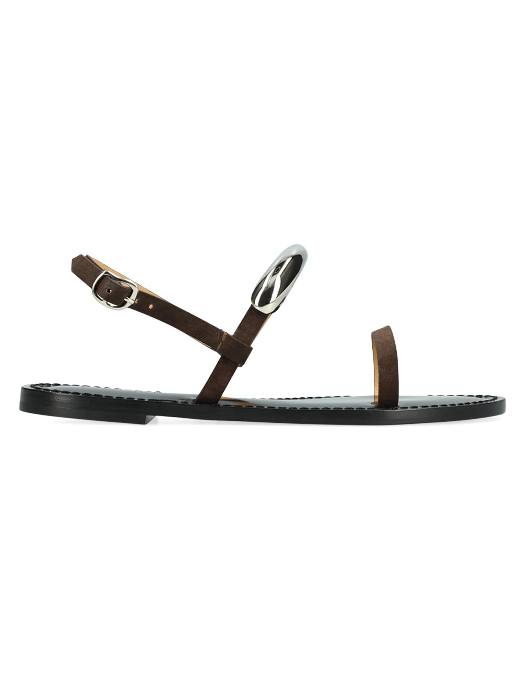 Women's Ghana Leather Sandals - Chocolate - 1