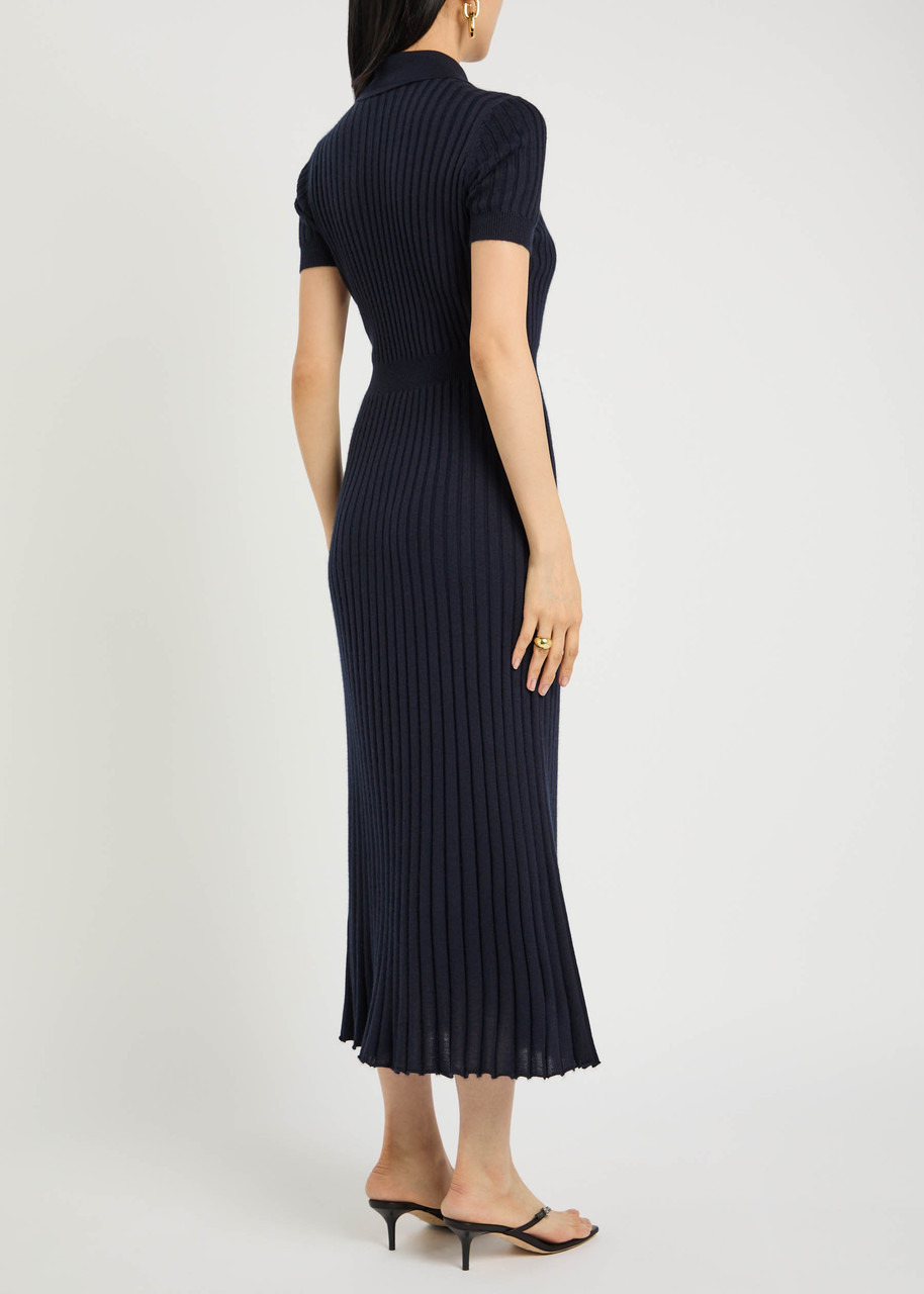 Gabriela Hearst Amor Silk and Cashmere-blend Midi Dress - 3