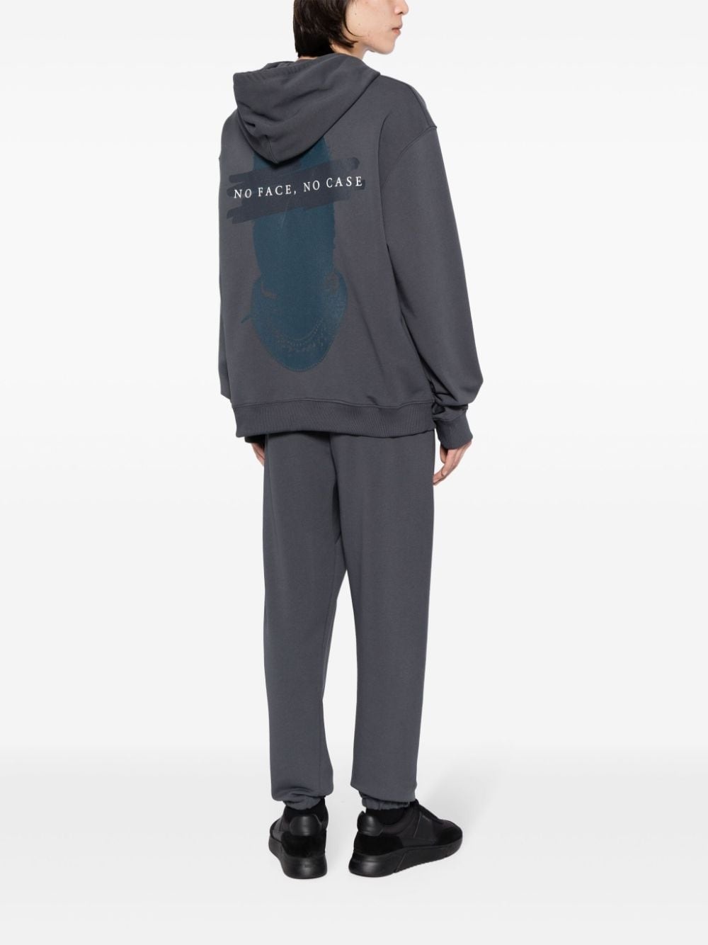 graphic-print cotton hoodie - 2