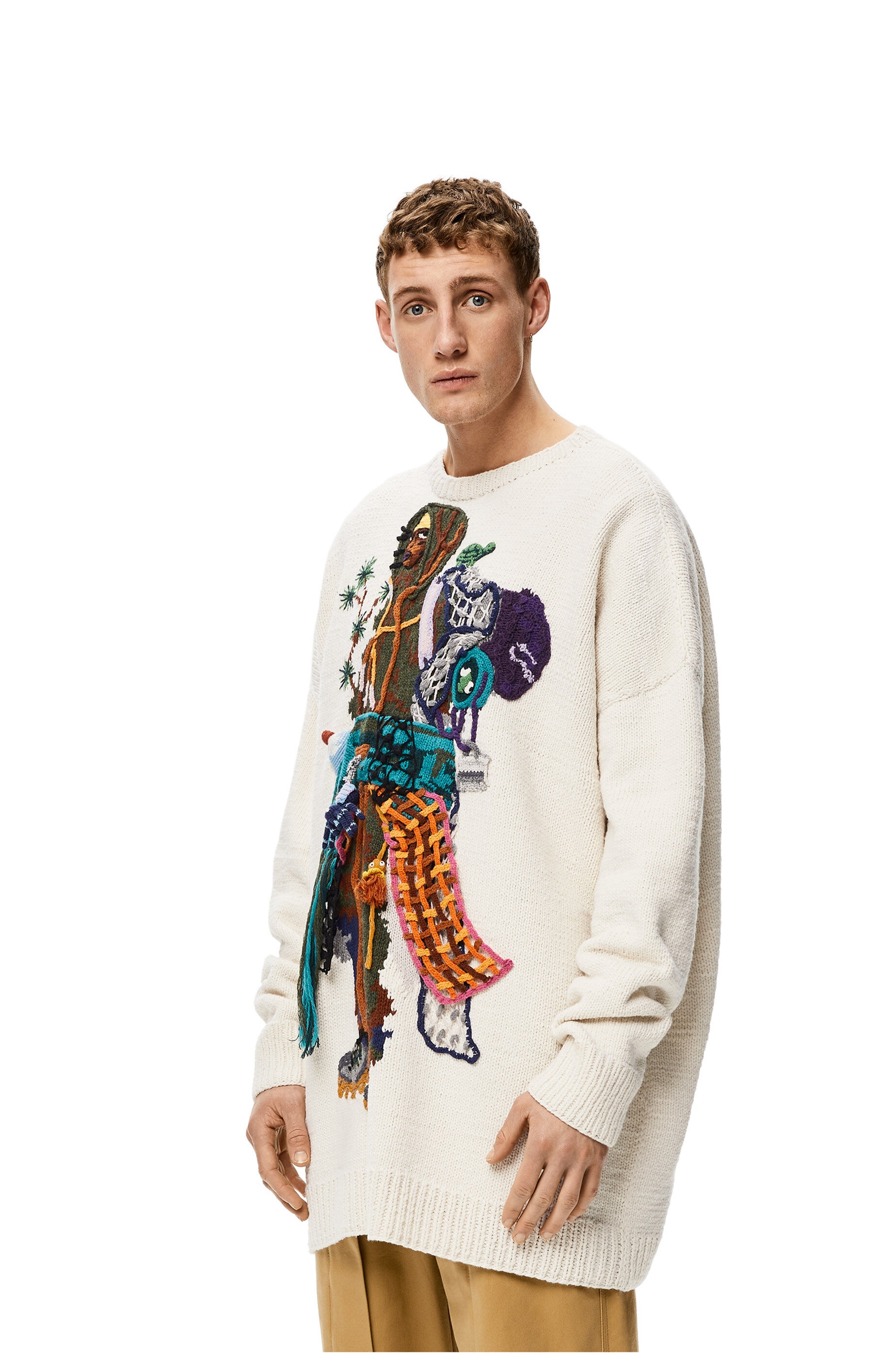 Embroidered sweater in wool - 3