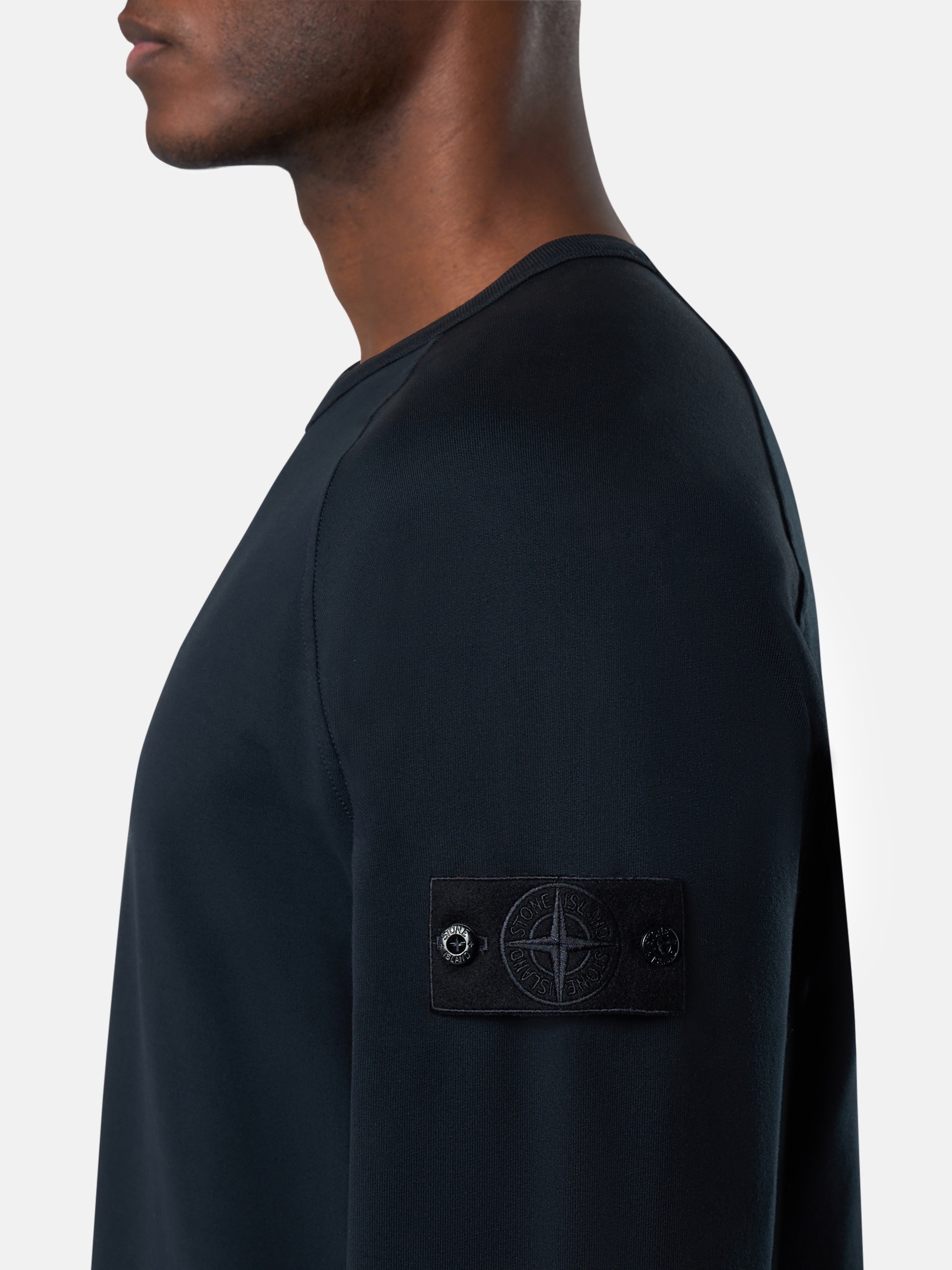 6100011 COTTON STRETCH FLEECE_STONE ISLAND GHOST - 3