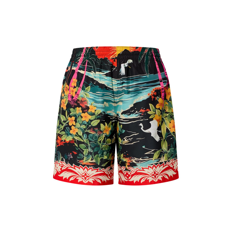 Printed Nylon Swim Shorts 3