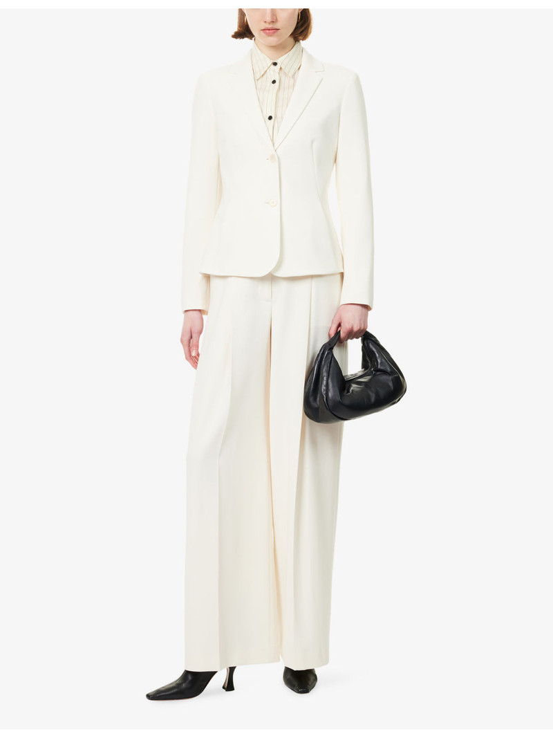 Theory Shaped Single-Breasted Crepe Blazer outlook