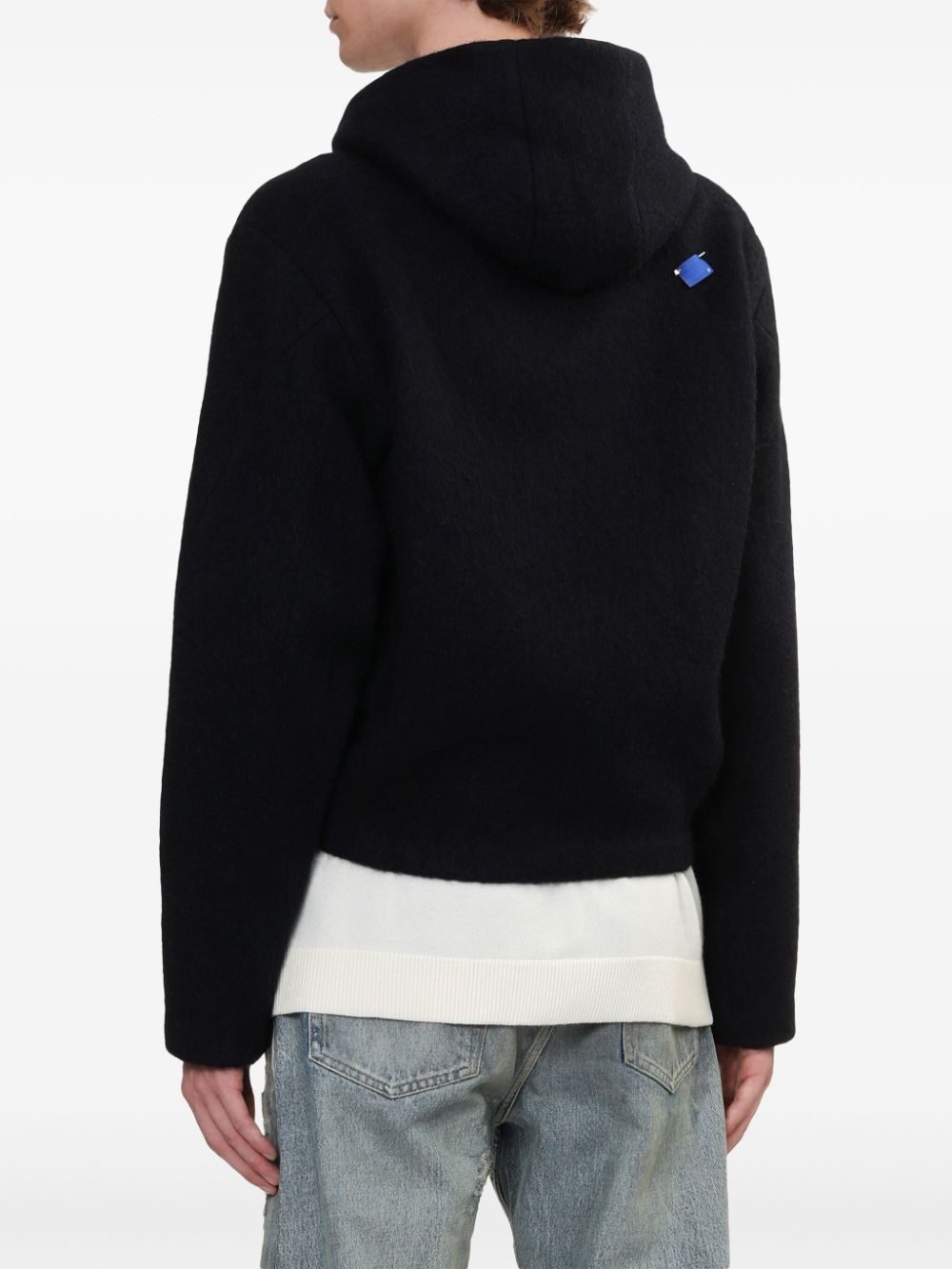 logo-appliqué hoodie - 4