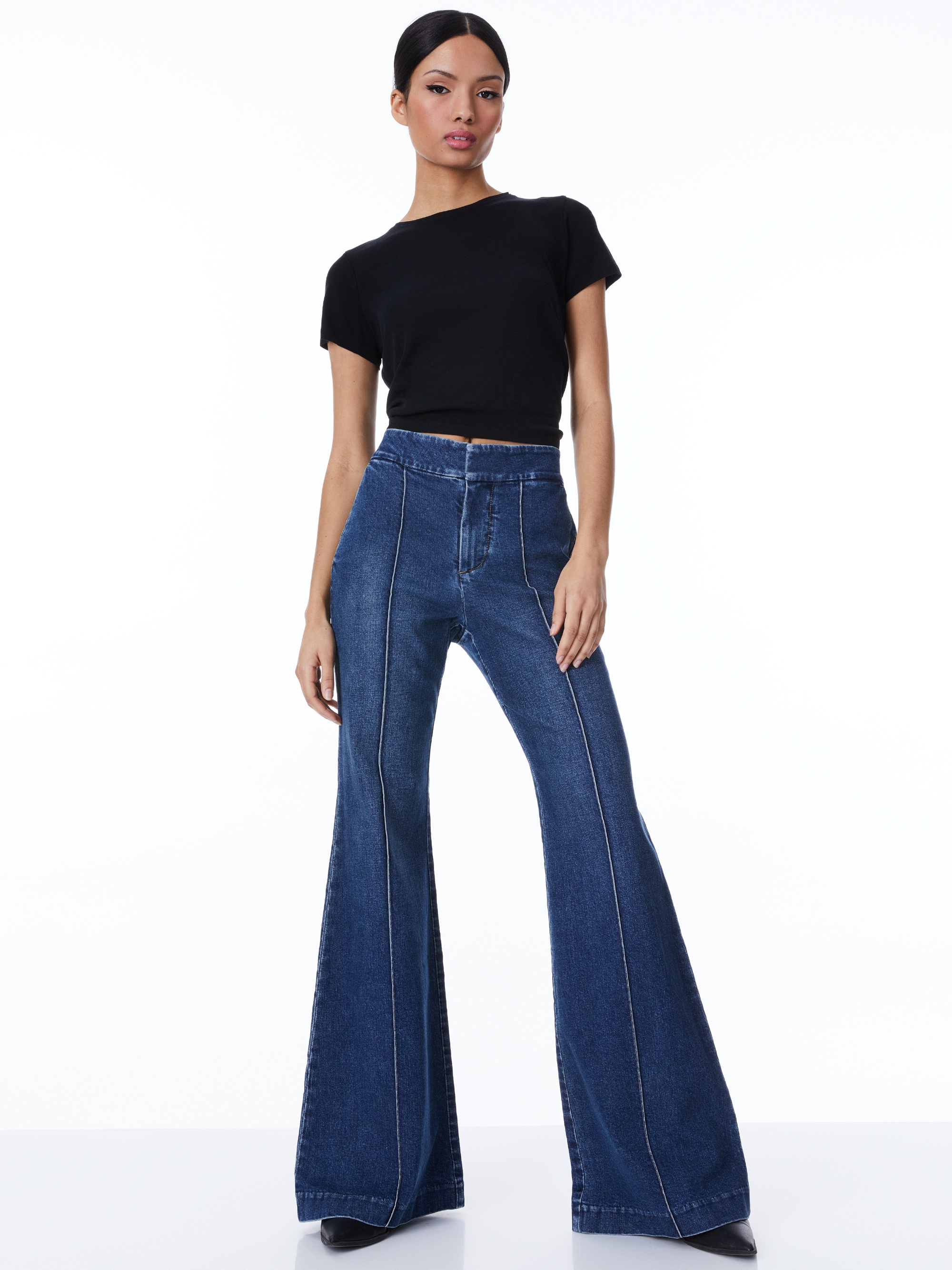 DYLAN HIGH WAISTED WIDE LEG JEAN - 3