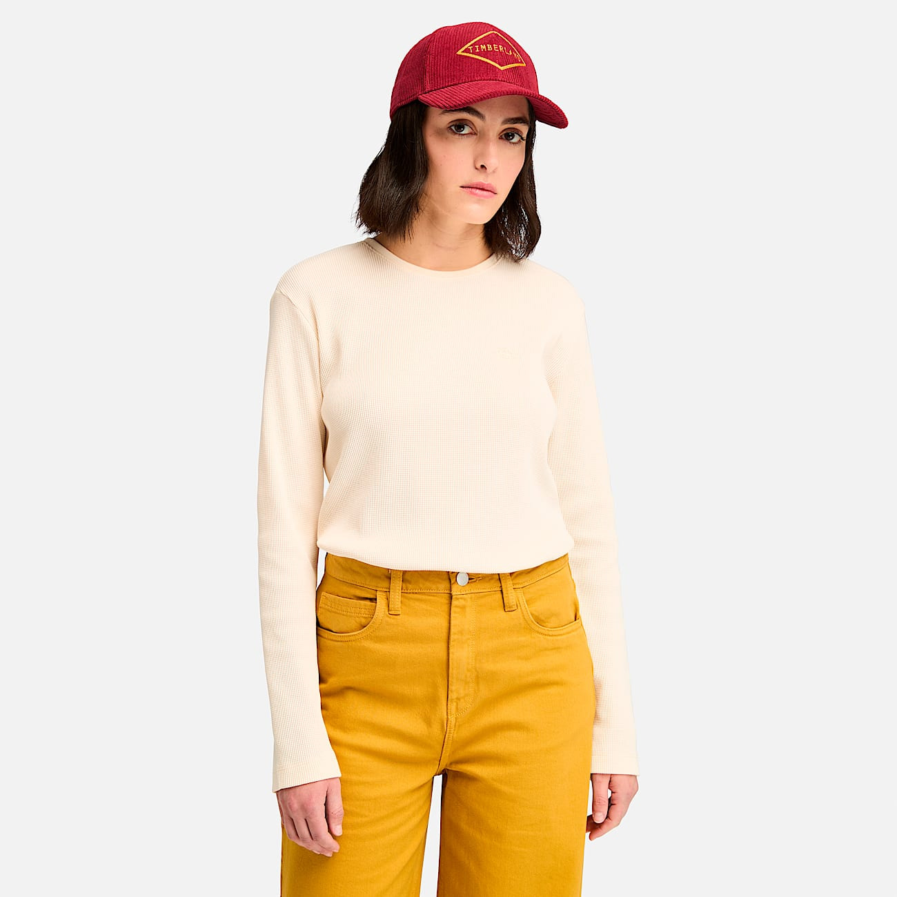 Women's Timberland® Long-Sleeve Waffle T-Shirt - 2