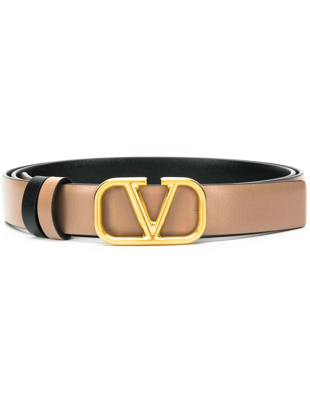 Leather Reversible Vlogo Belt - 1