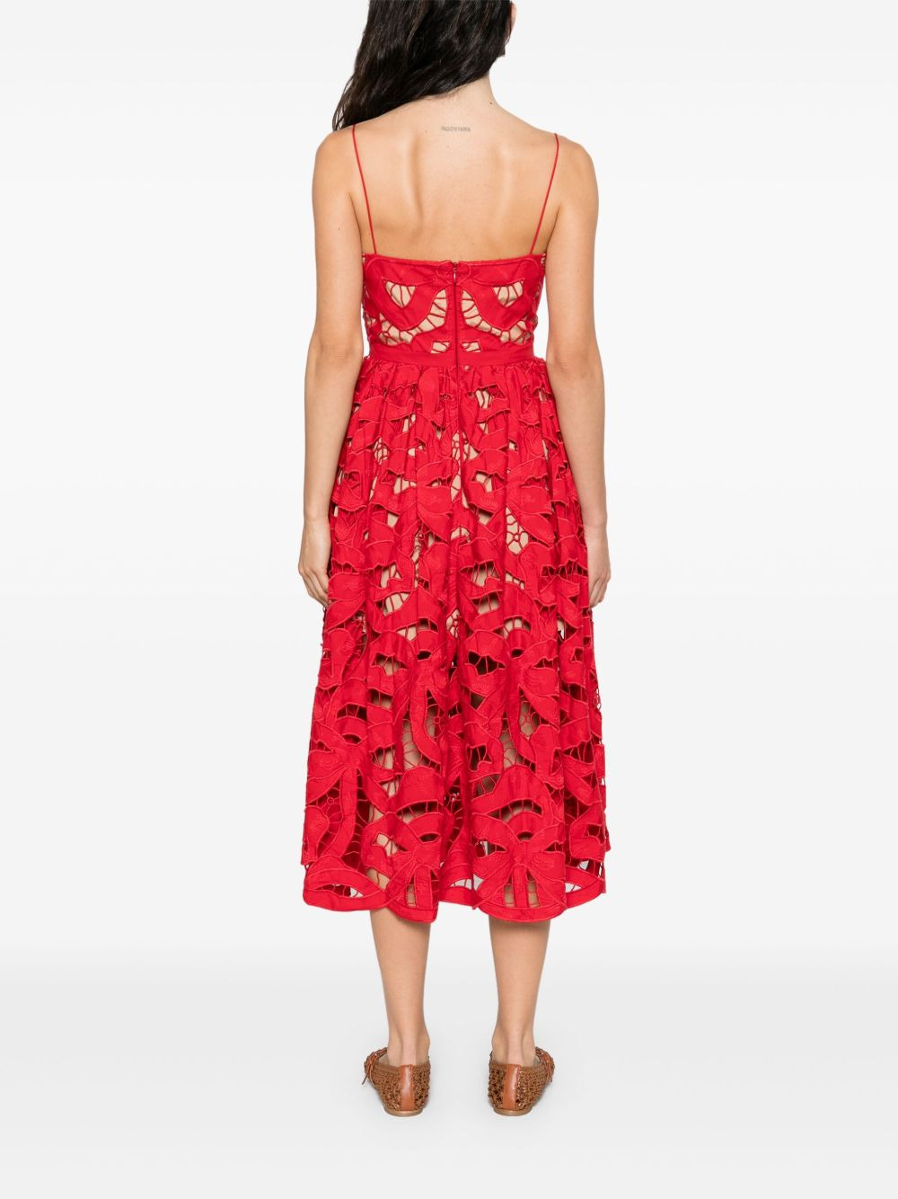Self Portrait Women Midi Dress With Bow - 4