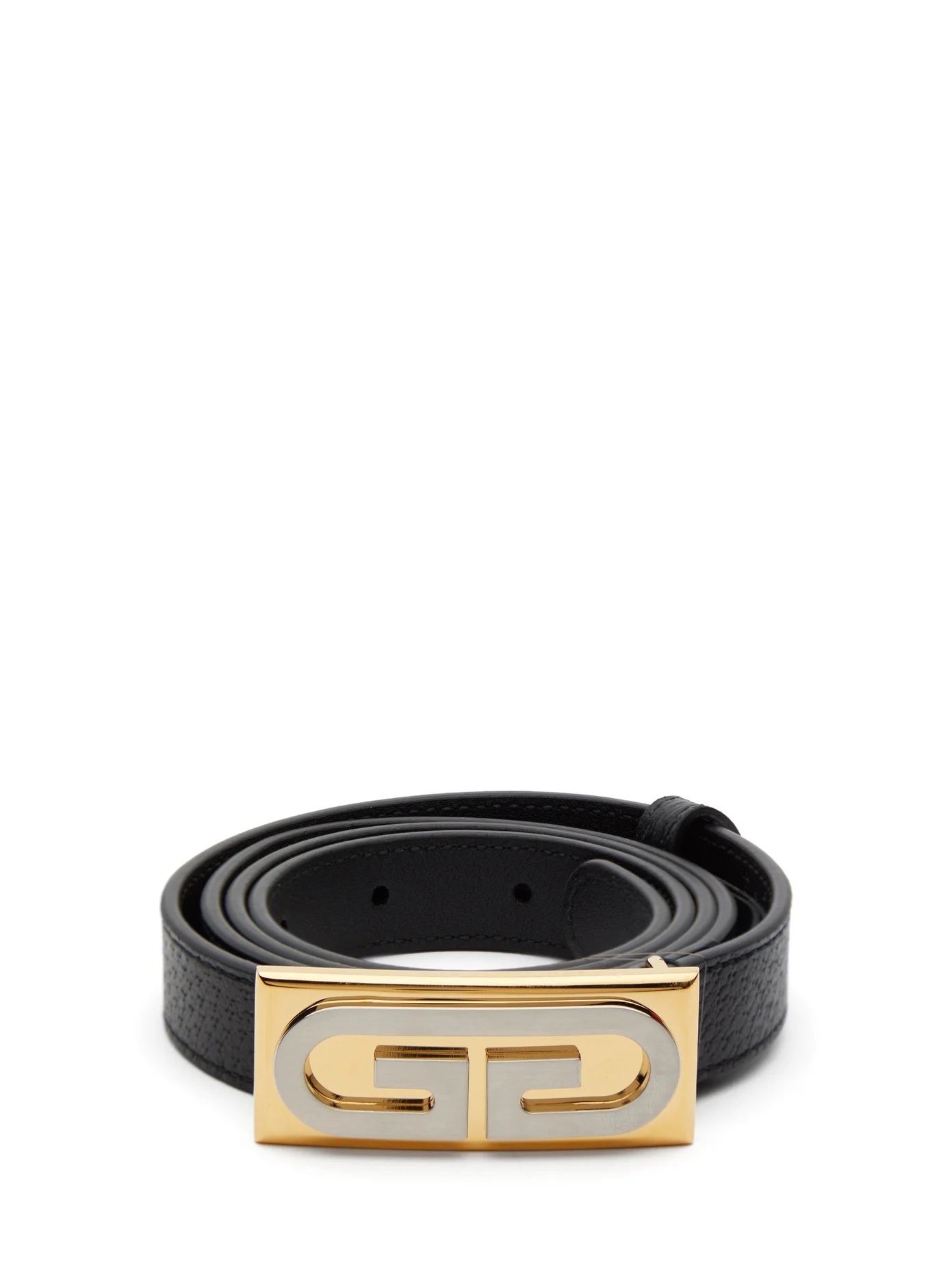 GG-logo leather belt - 1