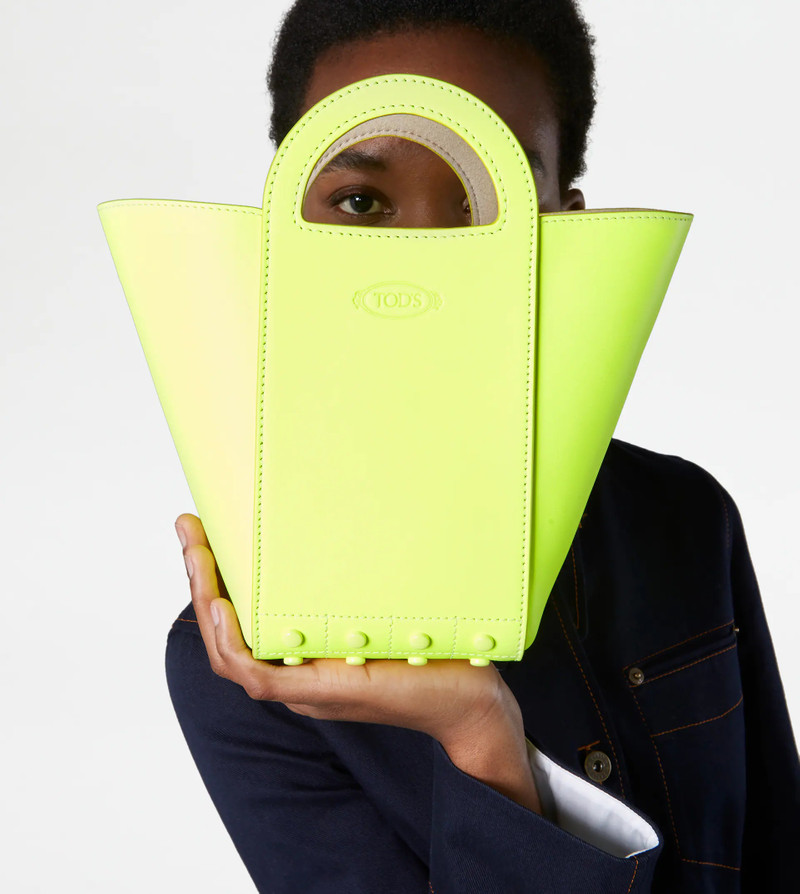 Tod's TOD'S GOMMINI SHOPPING BAG MINI - GREEN outlook