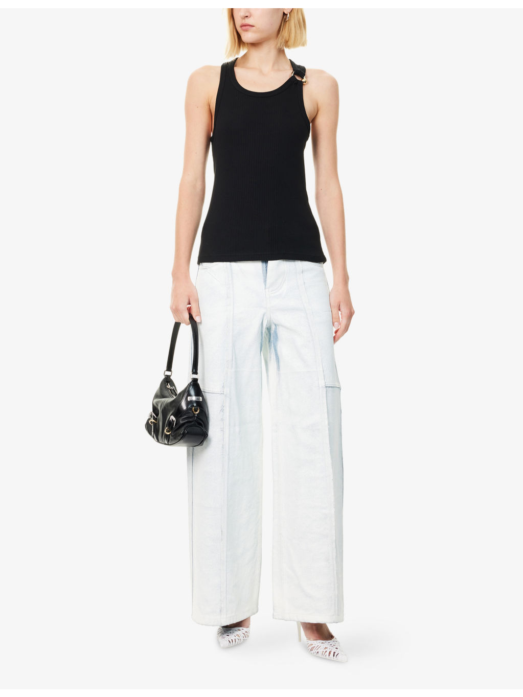 Ribbed Sleeveless Cotton-Jersey Top - 2