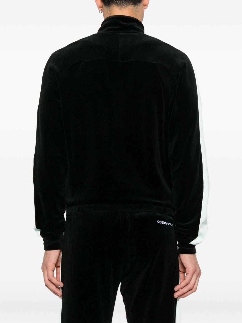 panelled zip-up sport jacket - 4
