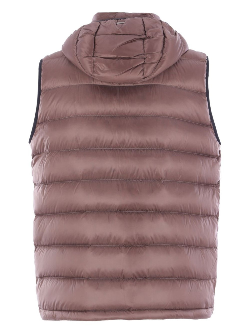 Herno hooded quilted gilet outlook