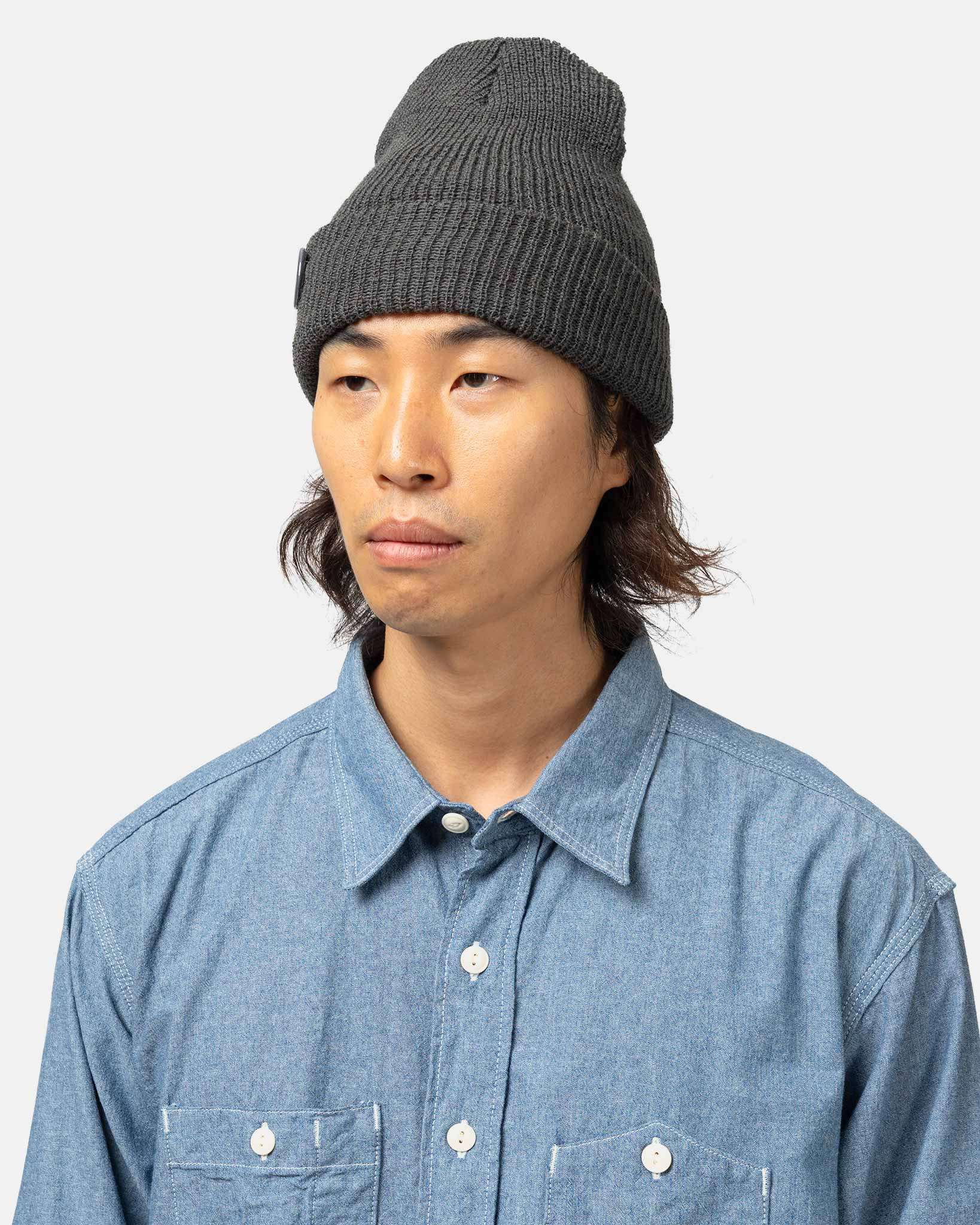 Watch Cap Grey Wool - 2