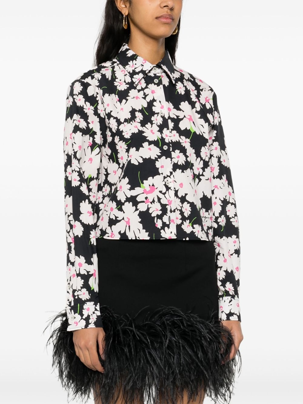 floral print shirt - 3