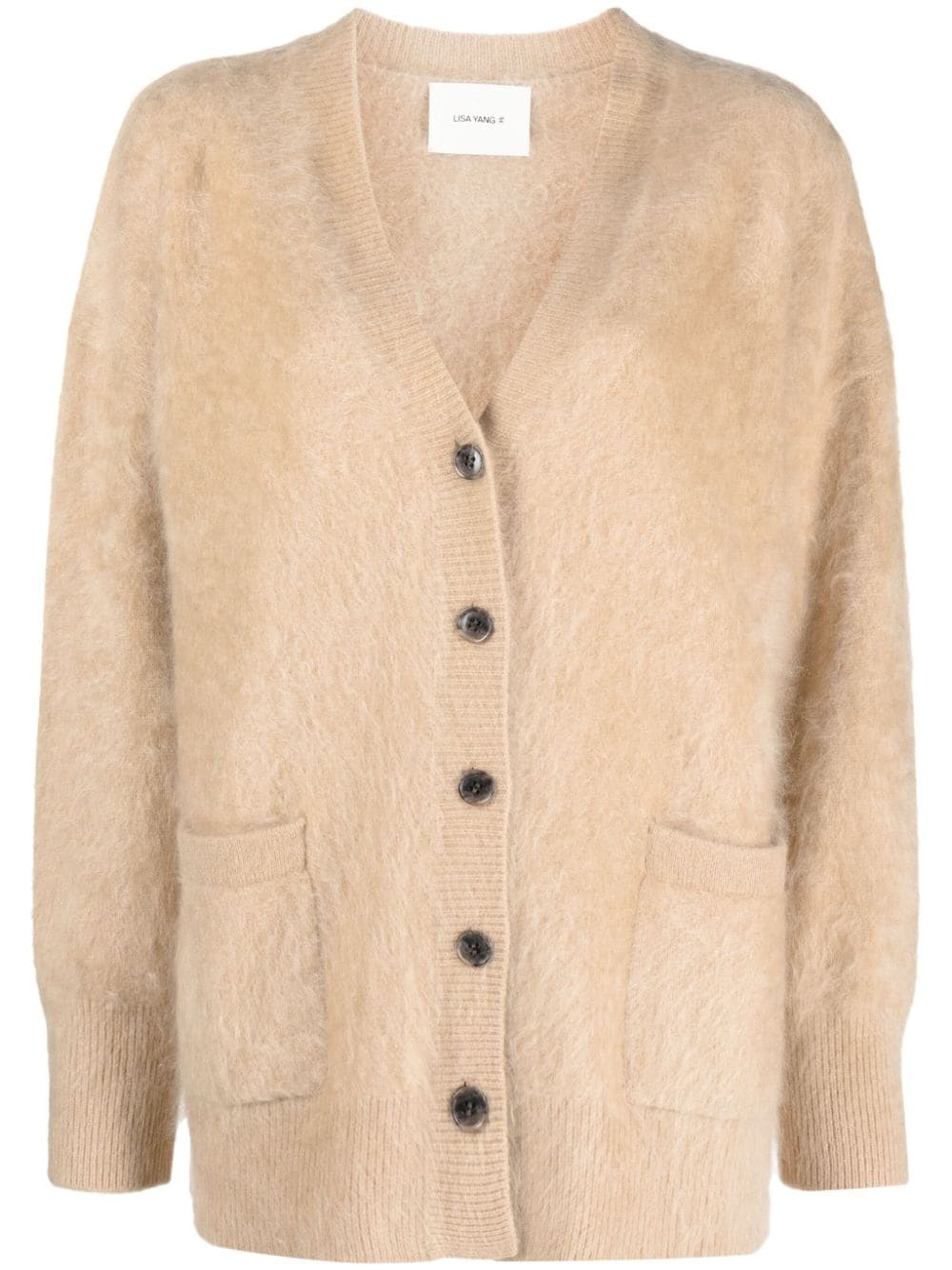 The Malena brushed cashmere cardigan - 1