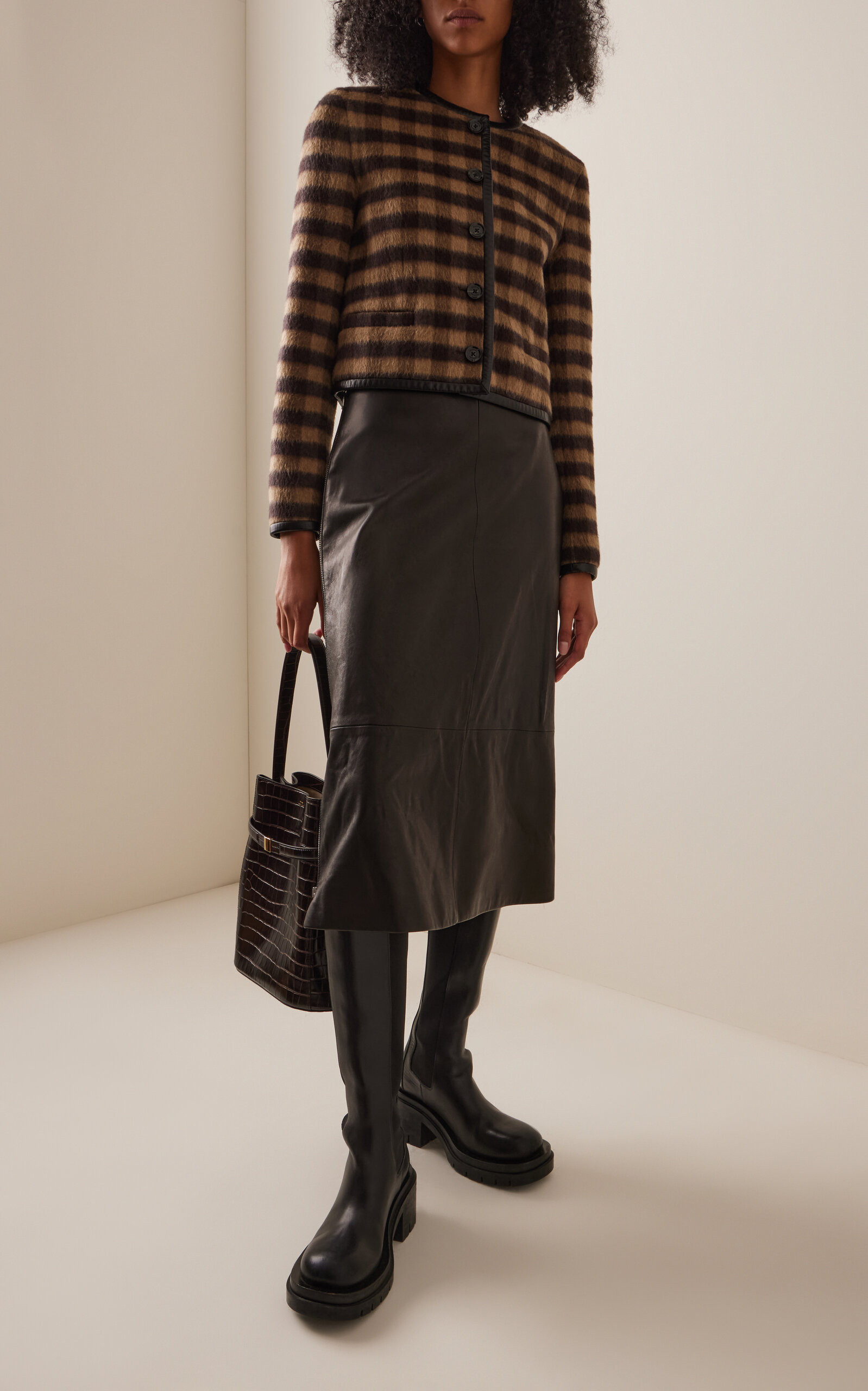 Helene Plaid Cashmere Jacket plaid - 2