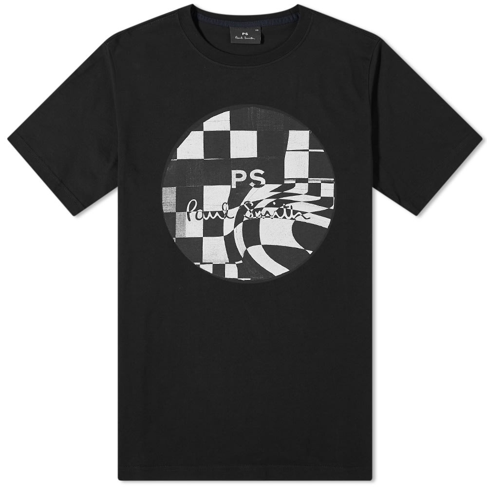 Paul Smith Checked Circle Logo Tee - 1