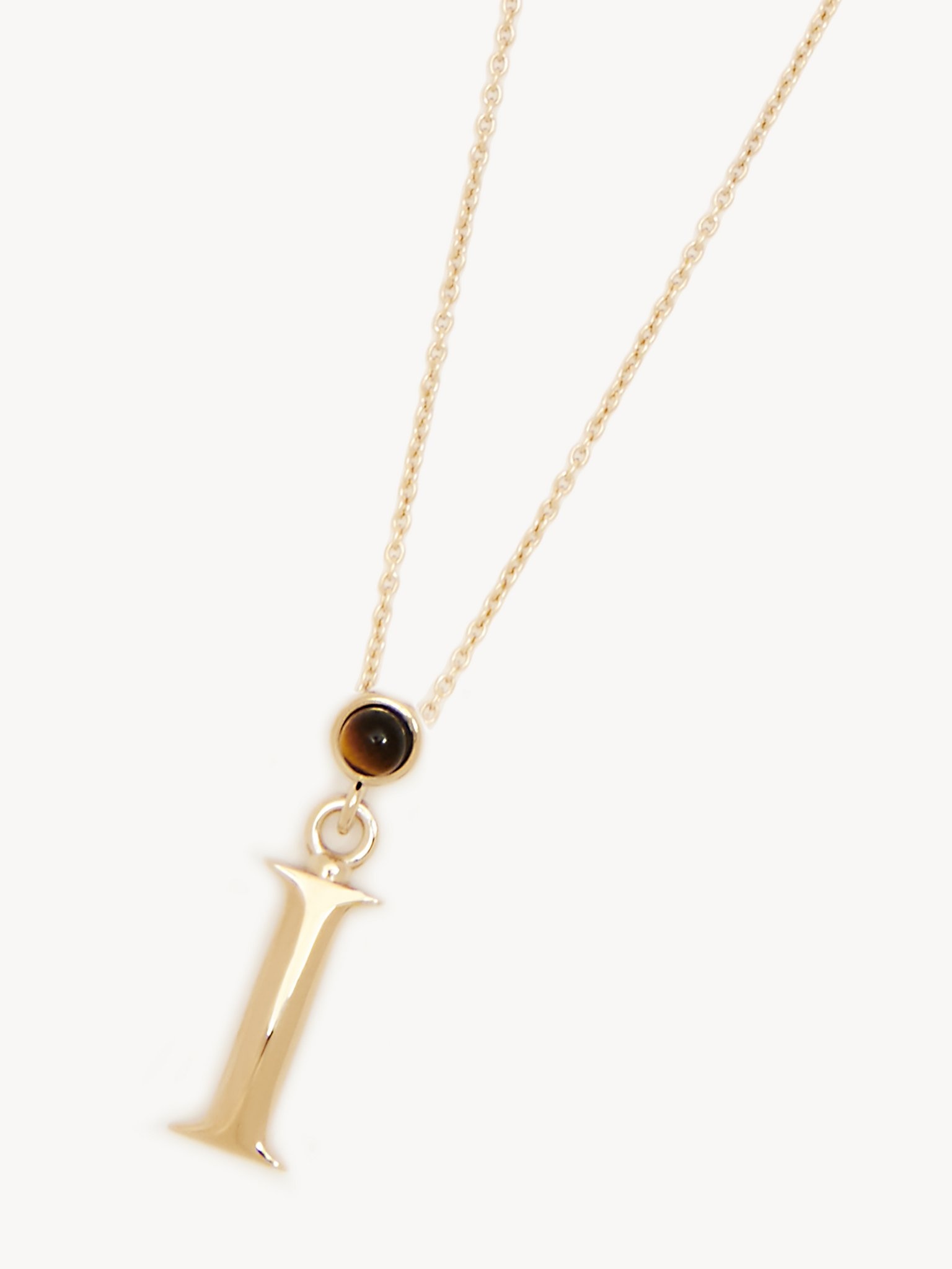 ALPHABET NECKLACE WITH PENDANT I - 2