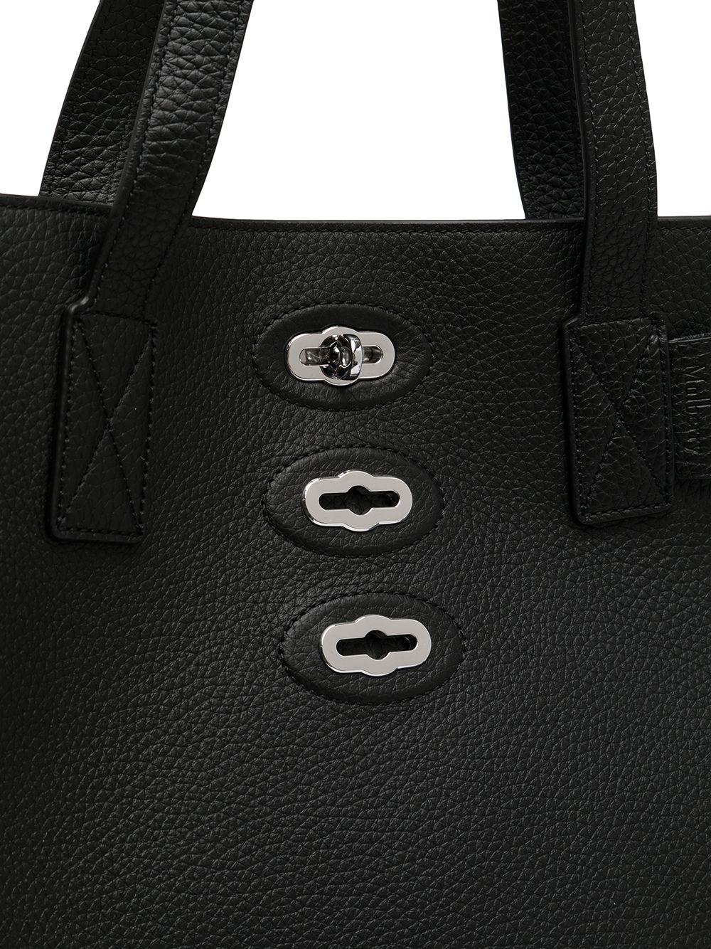 pebble-leather twist-lock tote - 4