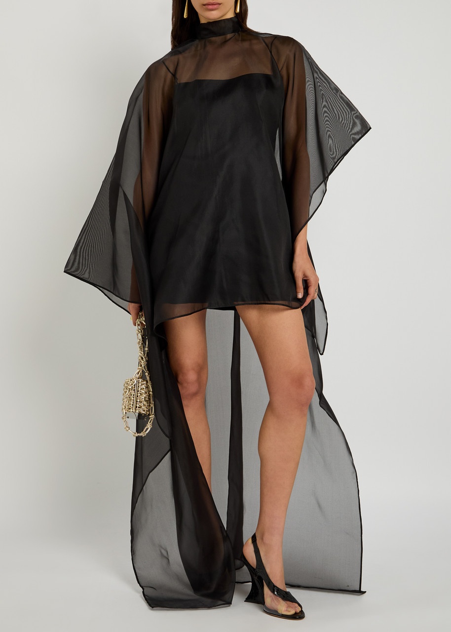 Taller Marmo Fantazia Sheer-silk Mini Kaftan Dress - 4