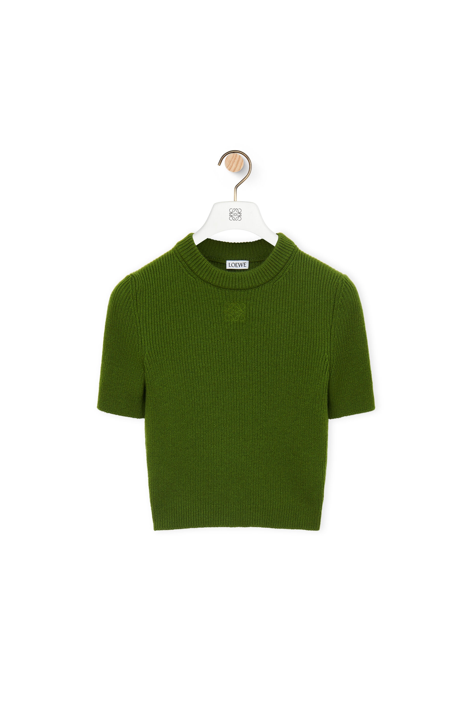 Cropped sweater in cashmere - 1