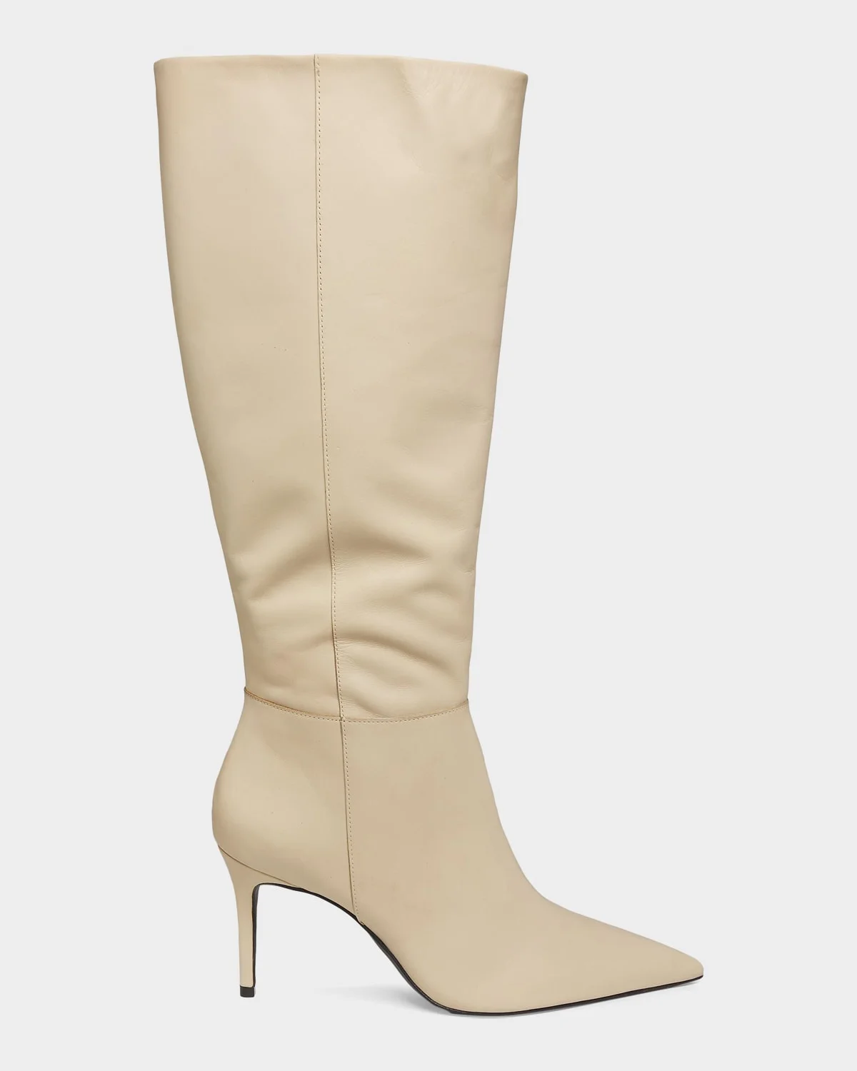 Mikki 90MM Leather Stiletto Boots - 1