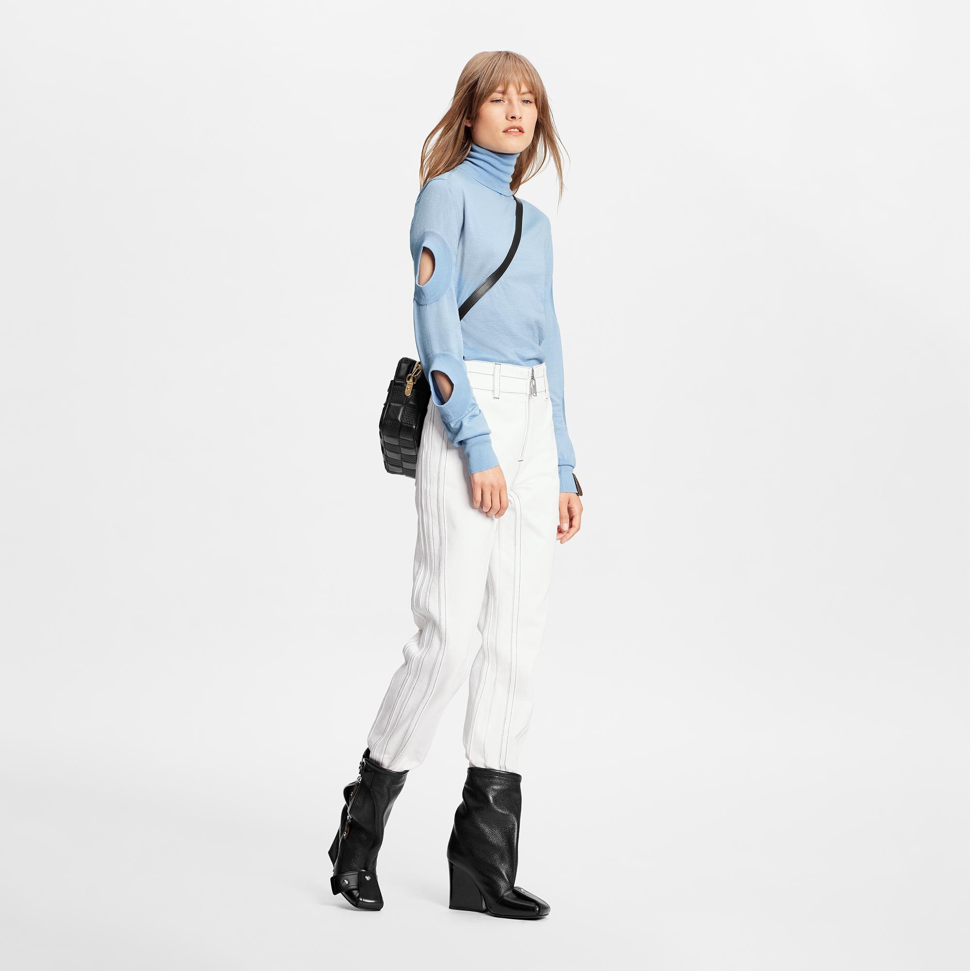 Structured Washed Denim Jeans - 4