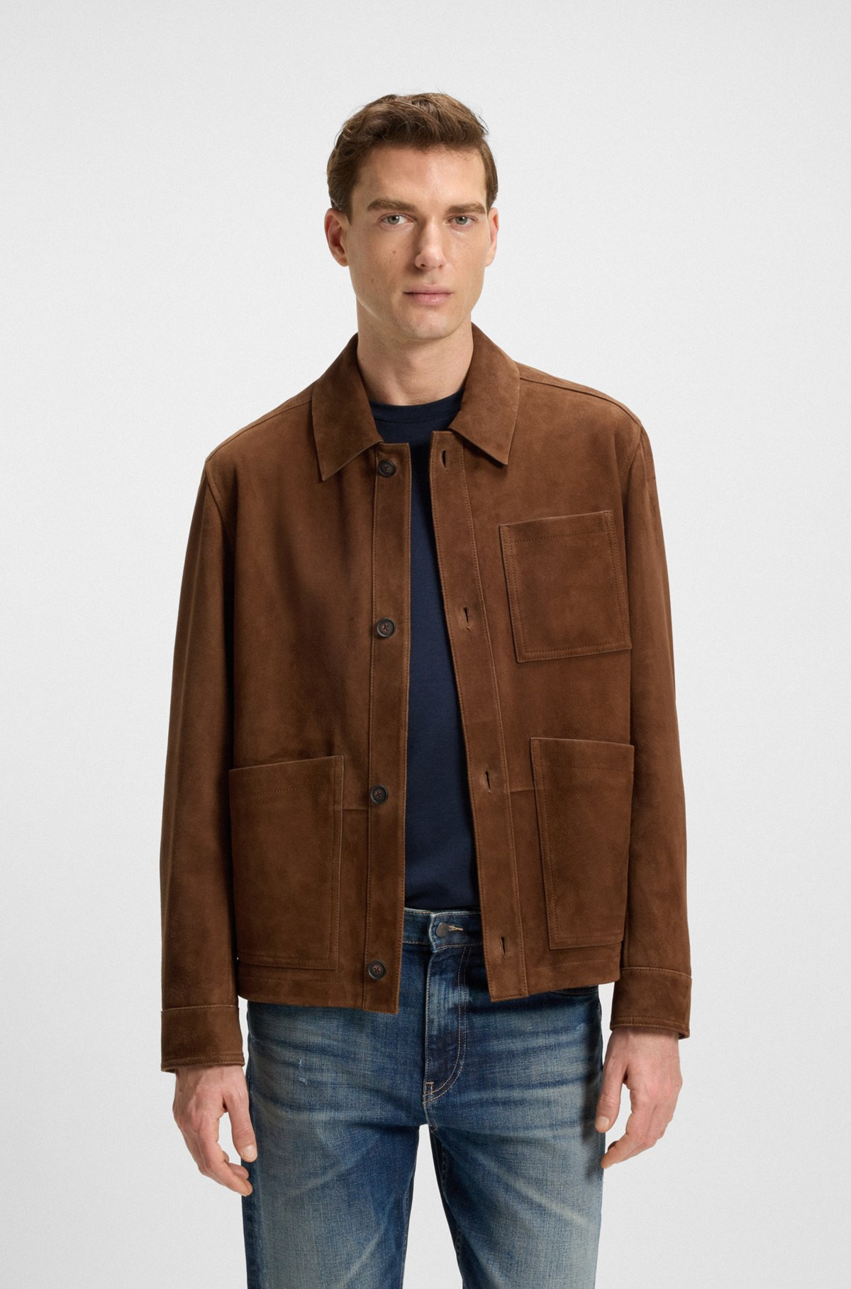 REGULAR-FIT JACKET IN NAPPALAN SUEDE - 2