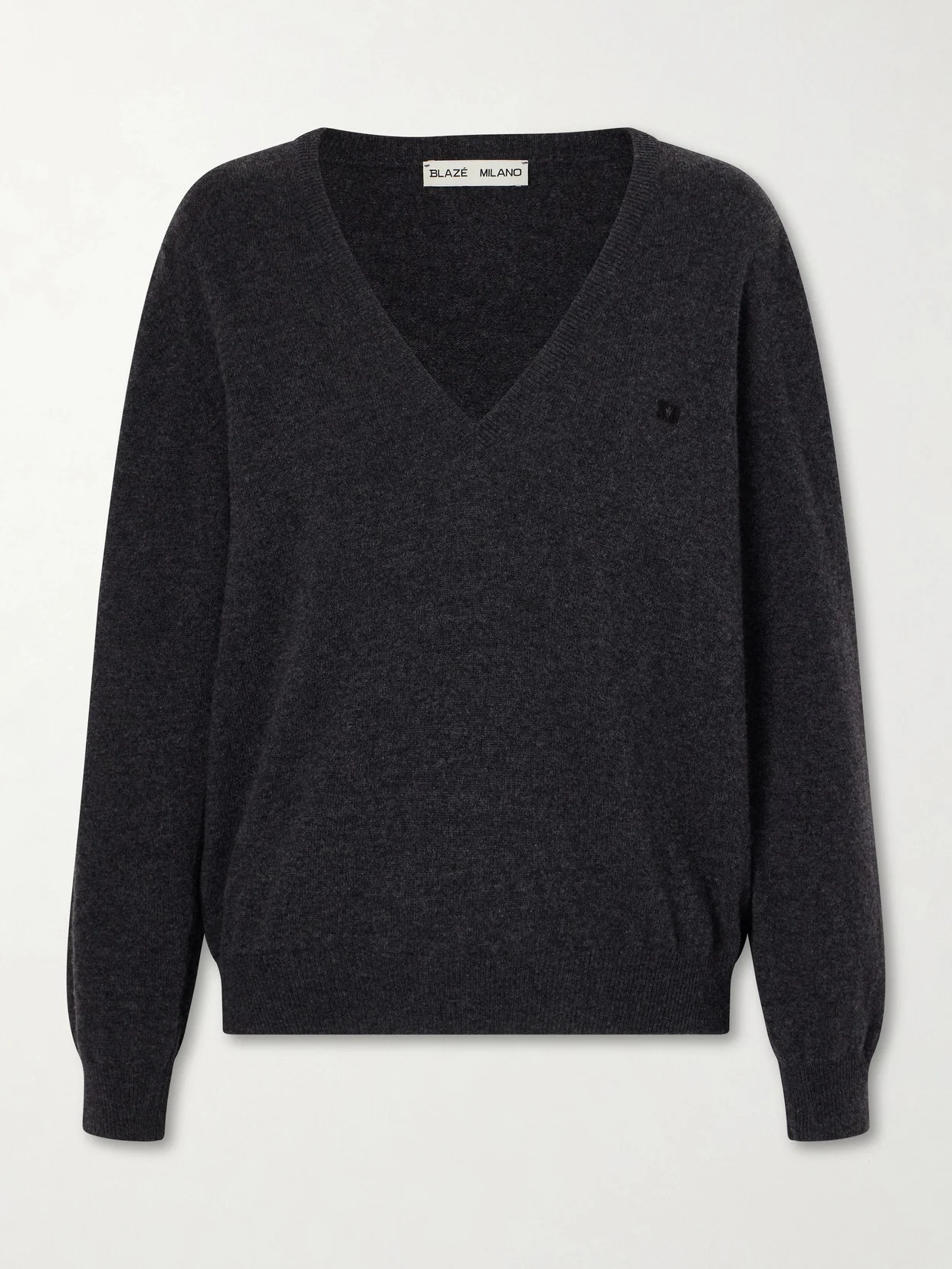 Highland Embroidered Wool And Cashmere-blend Sweater - 1