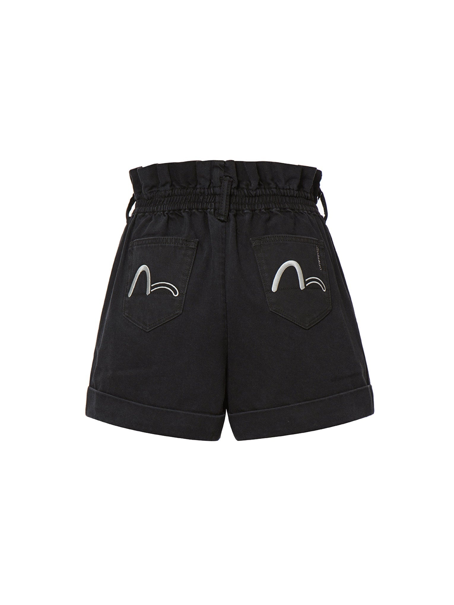 Paper Bag Denim Shorts - 12