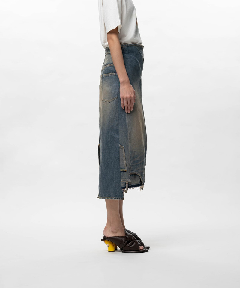 Reversed Denim Skirt 13