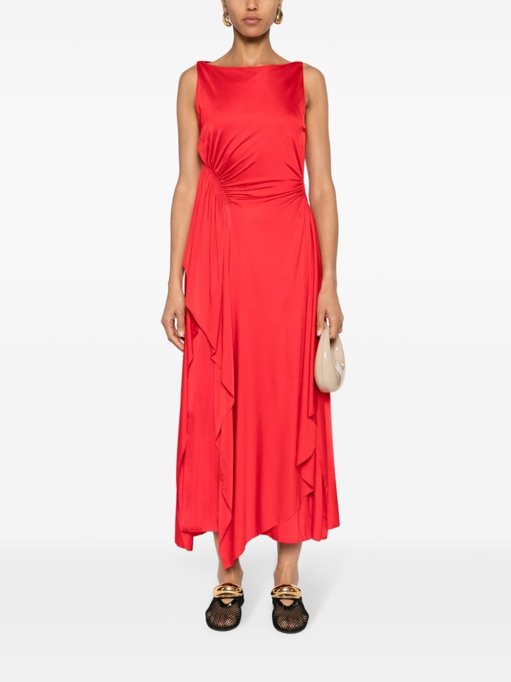 layered-design dress - 2