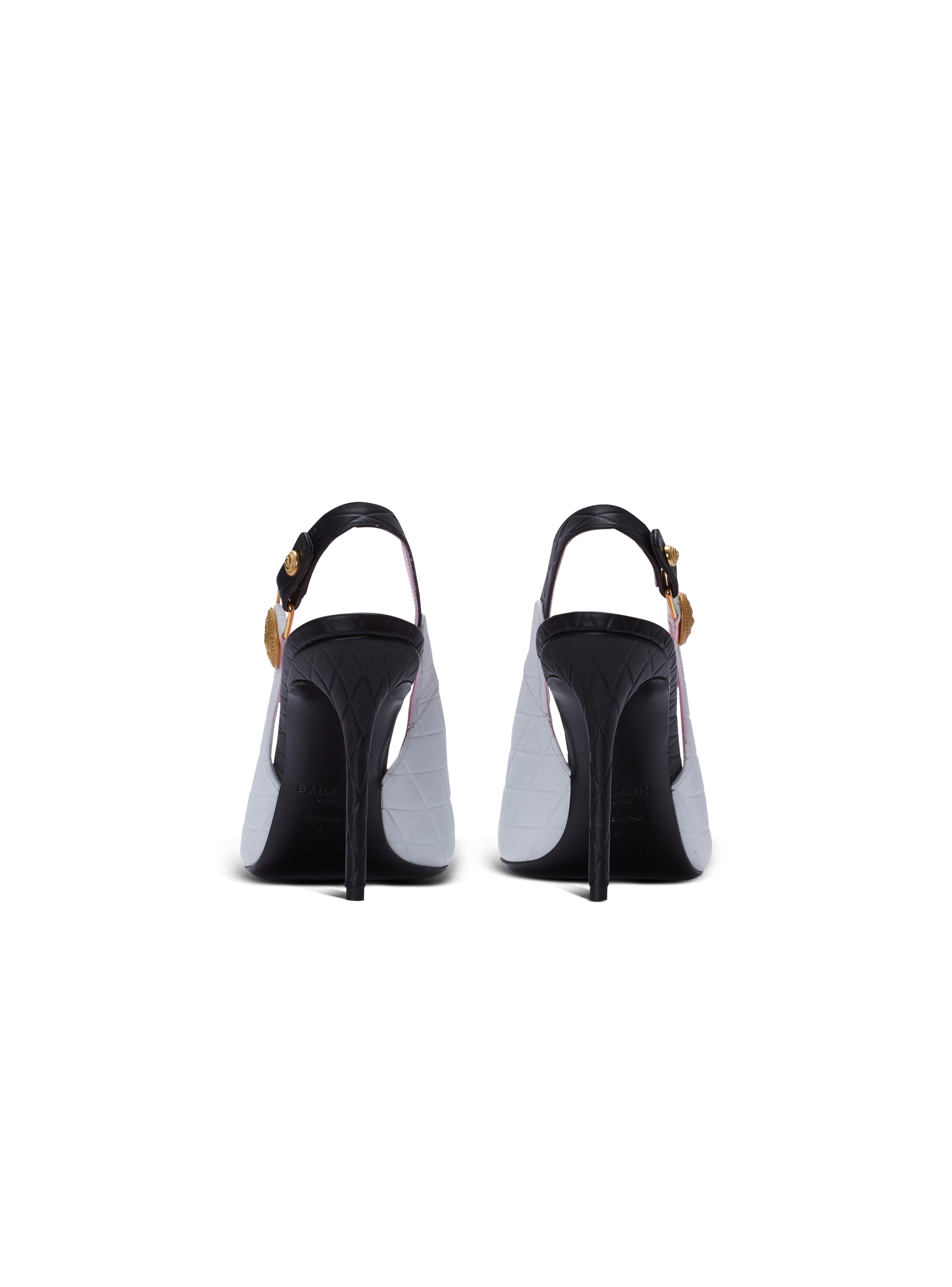 Eva pumps in calfskin with embossed Diamond motif - 4