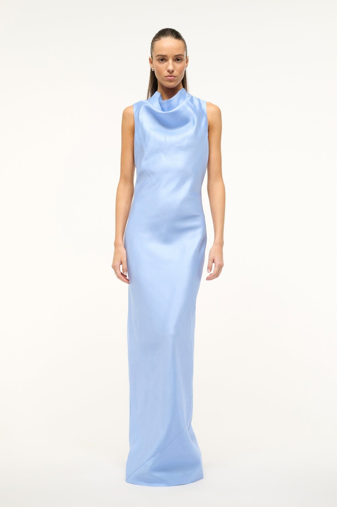 STAUD ROCHELLE DRESS PERIWINKLE - 1