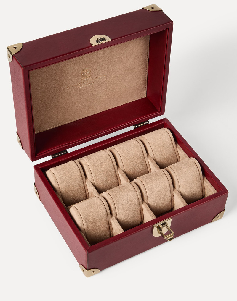 Burnished calfskin watch organizer 3